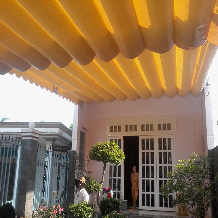 bạt mái xếp